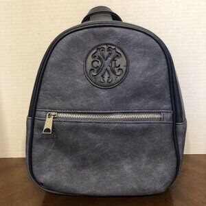 Christian Lacroix Marley PU Denim Backpack in Indigo Denim  10” x 8” x 3.5”